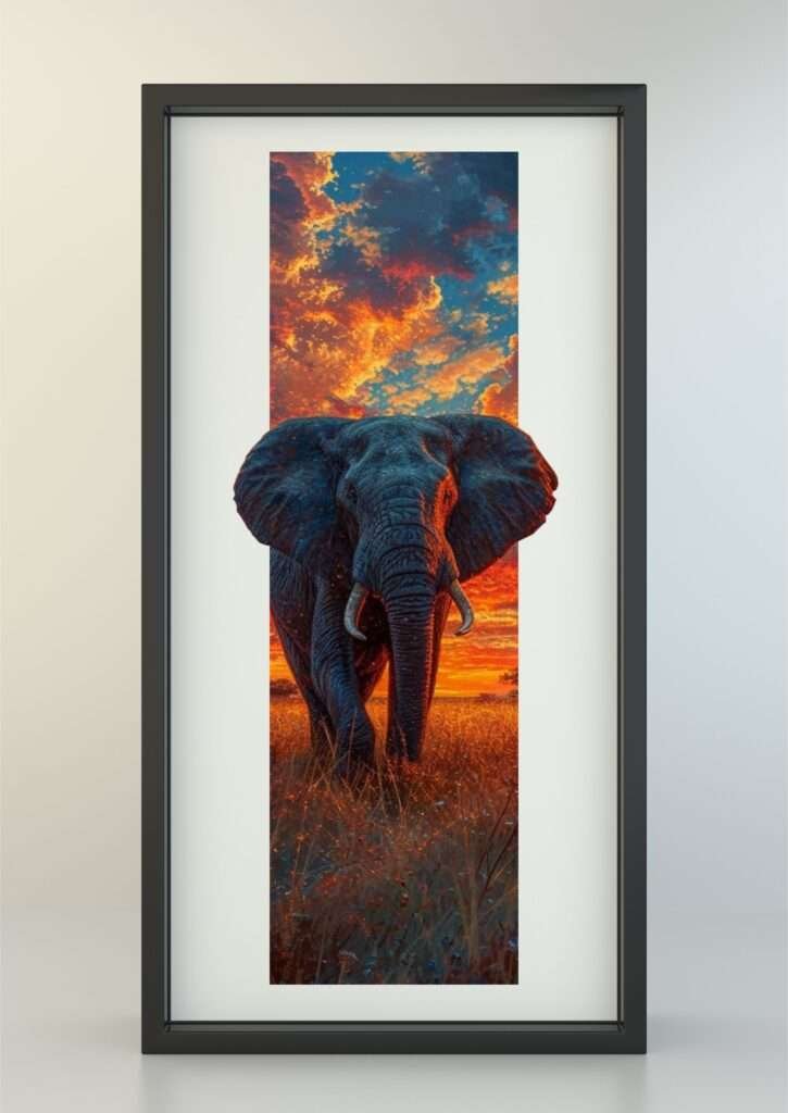 African elephant frame